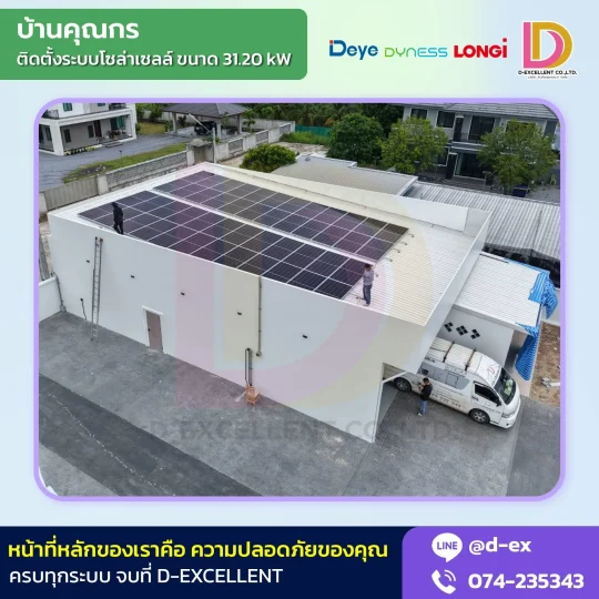 ผลงานติดตั้งโซลาร์เซลล์ บ้านลูกค้า (1)